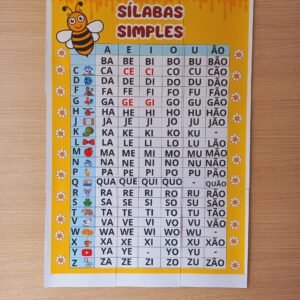 PÔSTER SILABÁRIO SIMPLES – Abelhinha