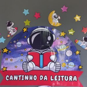 Mural cantinho da leitura  (Tema - Espaço de histórias)