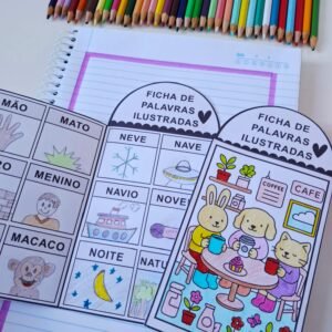 Ficha de palavras ilustradas